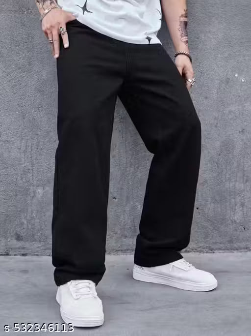 Black baggy jeans for mens
