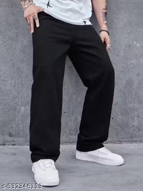 Black baggy jeans for mens