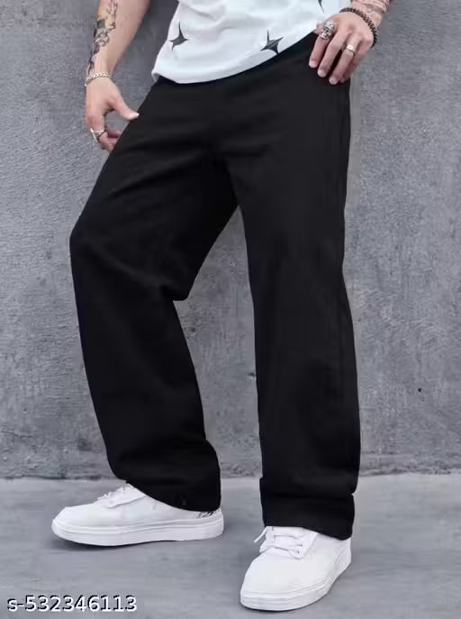 Black baggy jeans for mens
